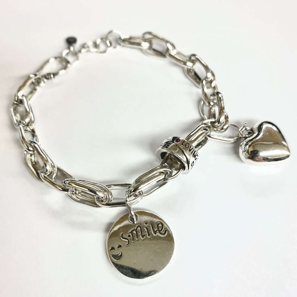 925 Sterling Silver Bracelet- Heart Charm
